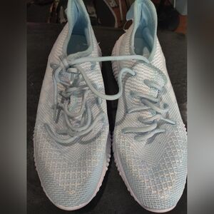 BRAND NEW W/TAG: AVIA Women's Mesh Slip-on, Baby blue and white